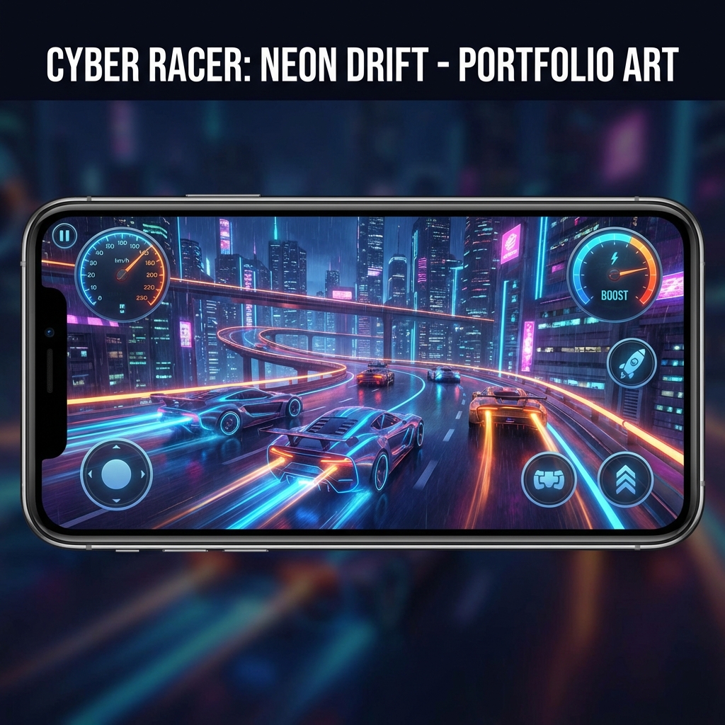 Cyber Racer game artwork